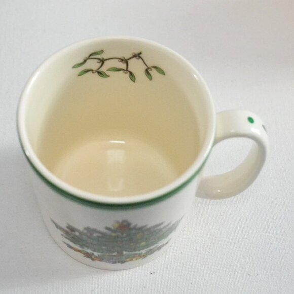 Pair Of Spode Christmas Tree Mugs Made In England Spode Christmas Tree Series - Picture 5 of 7